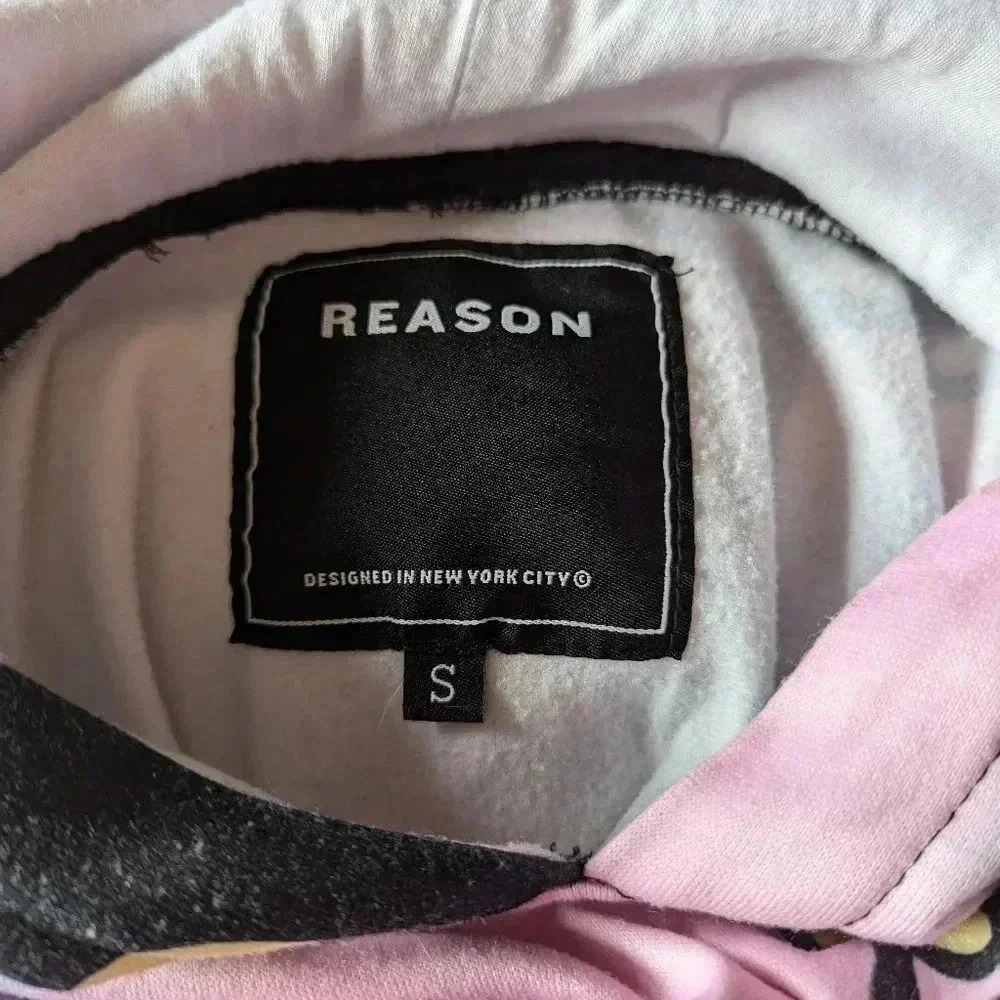 Men's Reason Hazy Smile Fleece Hoodie - Picture 3 of 3